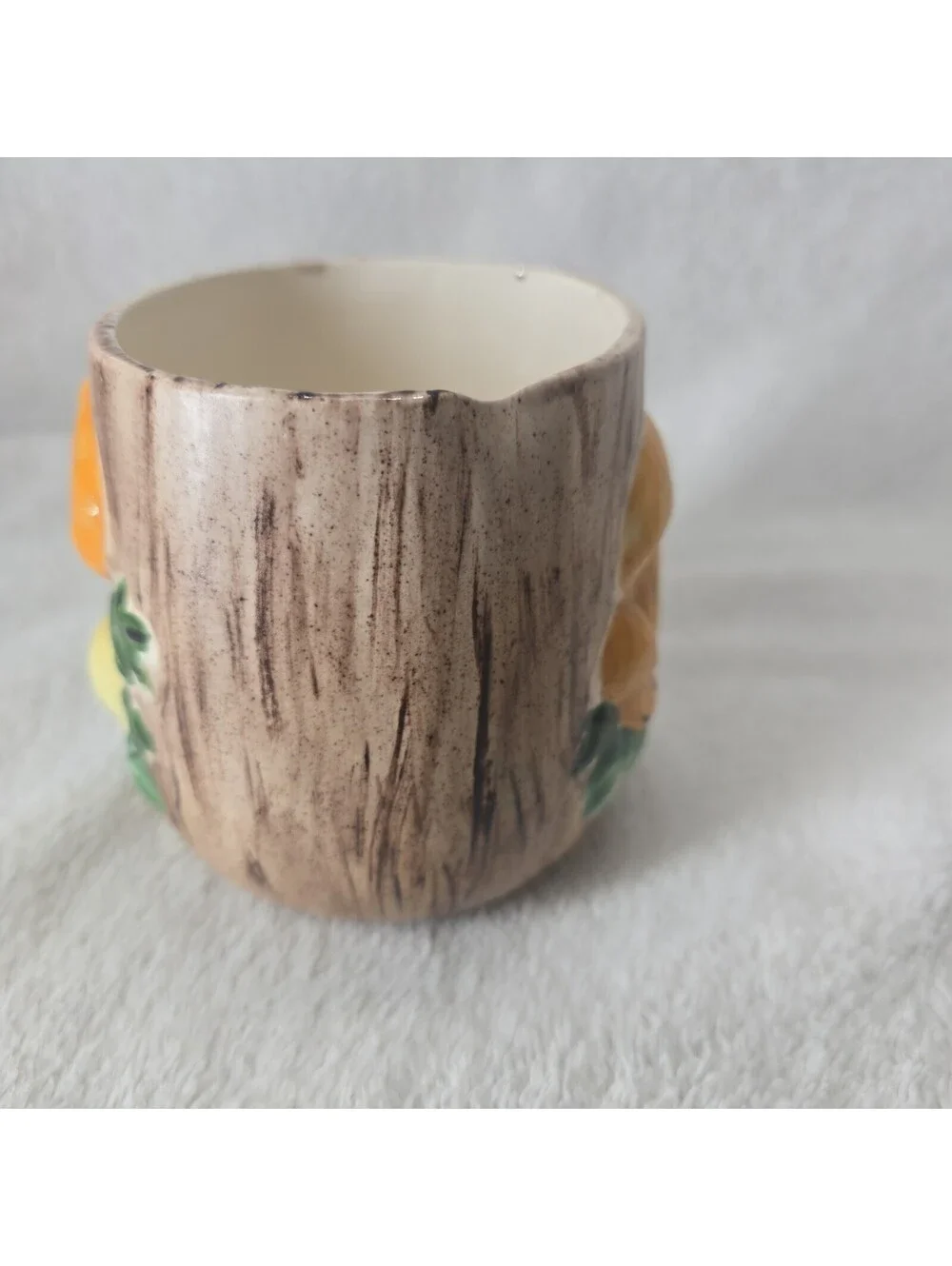 Vintage 70s Arnels Mushroom Small Ceramic Canister *No Lid* Signed Theresa Doom